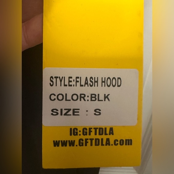 GFTD LA SLEEVELESS HOODIE WASH BLACK - FLASH HOOD NWT - Picture 8 of 11